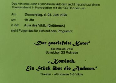 Premiere der Theater-AG Klasse 5-6
