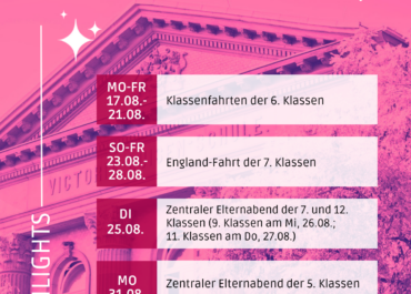 Highlights des Monats August